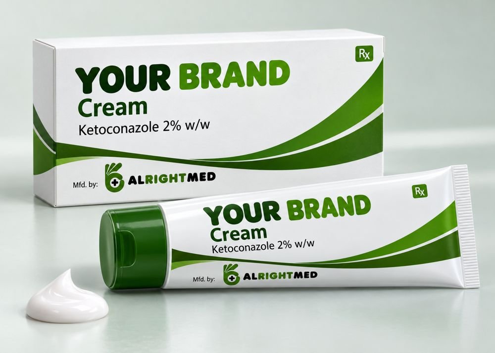 Ketoconazole Cream — Ketoconazole 2% w/w, manufactured under your brand by Alrightmed