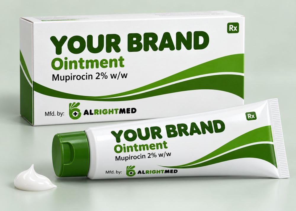 Mupirocin Ointment — Mupirocin 2% w/w, manufactured under your brand by Alrightmed