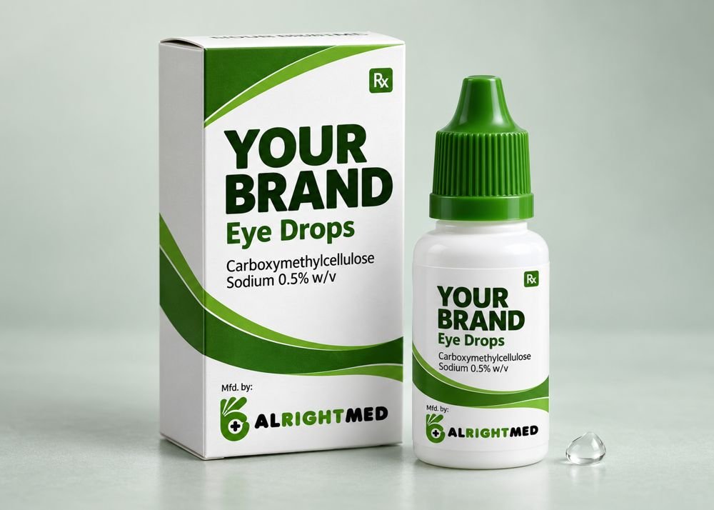 Carboxymethylcellulose Eye Drops — Carboxymethylcellulose Sodium 0.5% w/v, manufactured under your brand by Alrightmed