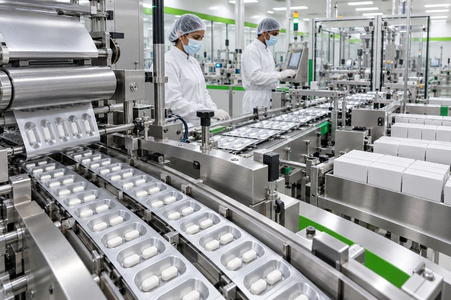 Blister packing line